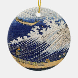 Katsushika Hokusai. Meereswellen Keramik Ornament