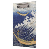 Katsushika Hokusai. Meereswellen Klemmbrett (Links)