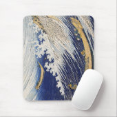 Katsushika Hokusai. Meereswellen Mousepad (Mit Mouse)