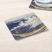 Katsushika Hokusai. Meereswellen Rechteckiger Pappuntersetzer (angewinkelt)