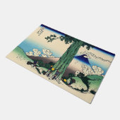 Katsushika Hokusai - Mishima-Pass in der Provinz K Fußmatte (Schrägansicht)