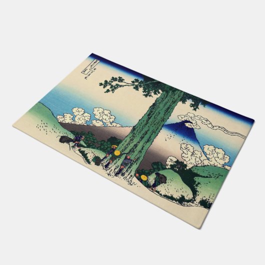 Katsushika Hokusai - Mishima-Pass in der Provinz K Fußmatte (Schrägansicht)