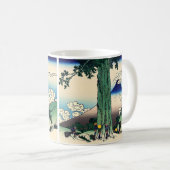 Katsushika Hokusai - Mishima-Pass in der Provinz K Kaffeetasse (VorderseiteRechts)