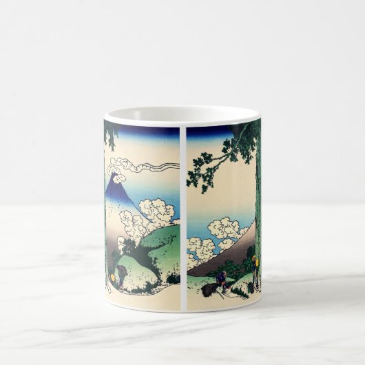 Katsushika Hokusai - Mishima-Pass in der Provinz K Kaffeetasse (Mittel)