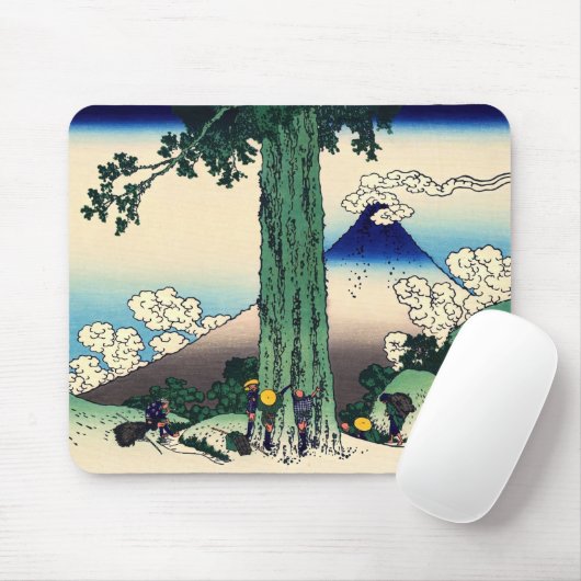 Katsushika Hokusai - Mishima-Pass in der Provinz K Mousepad (Mit Mouse)