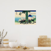 Katsushika Hokusai - Mishima-Pass in der Provinz K Poster (Küche)