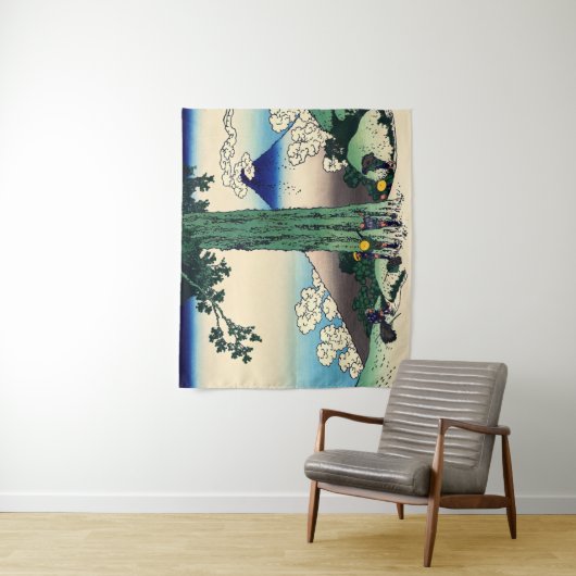 Katsushika Hokusai - Mishima-Pass in der Provinz K Wandteppich (Beispiel)