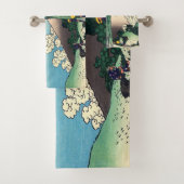 Katsushika Hokusai - Mishima-Pass in Kai Badhandtuch Set (Insitu)