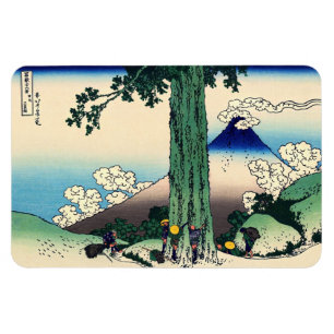 Katsushika Hokusai - Mishima-Pass in Kai Magnet