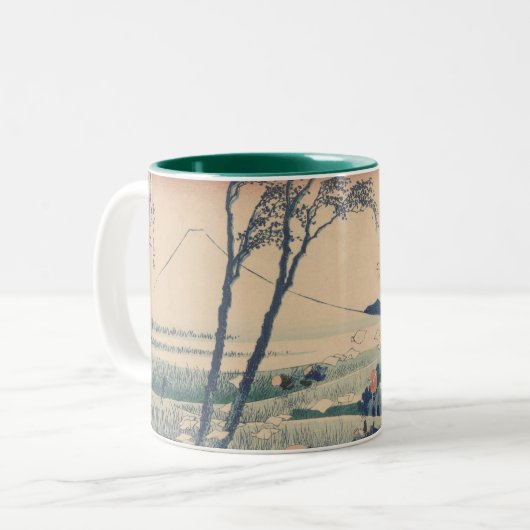 Katsushika Hokusai, Mt.Fuji, Japan Zweifarbige Tasse (Vorderseite Links)
