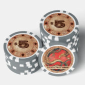 Katsushika Hokusai Mythary Legendary Dragon art Pokerchips (Stapel)