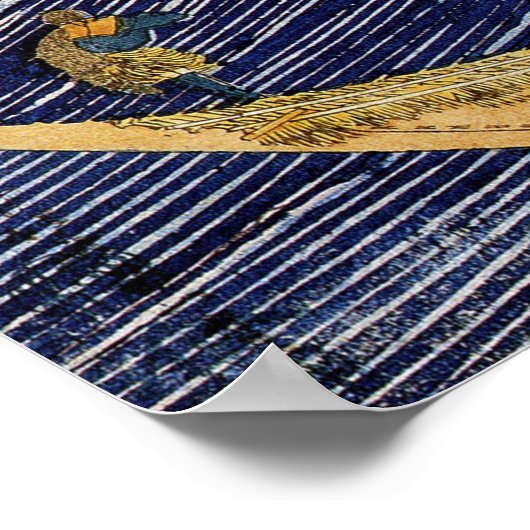 Katsushika Hokusai Ocean Waves Poster (Ecke)