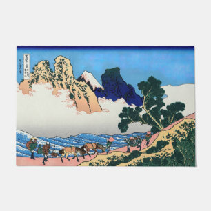 Katsushika Hokusai - Rückseite von Fuji, Fluss Min Fußmatte