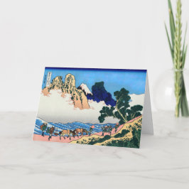 Katsushika Hokusai - Rückseite von Fuji, Fluss Min Karte