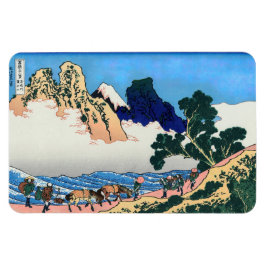 Katsushika Hokusai - Rückseite von Fuji, Fluss Min Magnet