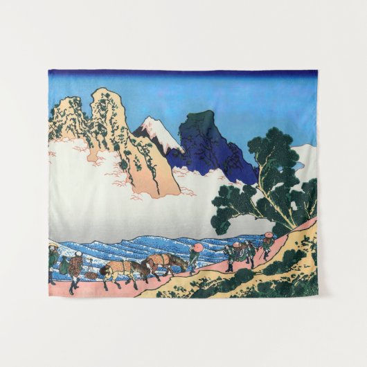 Katsushika Hokusai - Rückseite von Fuji, Fluss Min Wandteppich (Vorderseite (Horizontal))