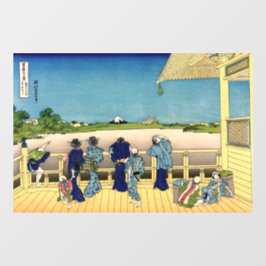 Katsushika Hokusai - Saal Sazai, Temple 500 Rakan Fensteraufkleber