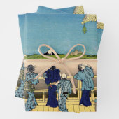 Katsushika Hokusai - Saal Sazai, Temple 500 Rakan Geschenkpapier Set (Beispiel)