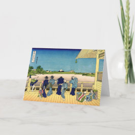 Katsushika Hokusai - Saal Sazai, Temple 500 Rakan Karte