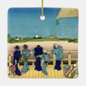 Katsushika Hokusai - Saal Sazai, Temple 500 Rakan Keramikornament (Rückseite)