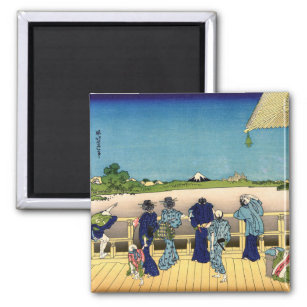 Katsushika Hokusai - Saal Sazai, Temple 500 Rakan Magnet