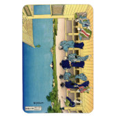 Katsushika Hokusai - Saal Sazai, Temple 500 Rakan Magnet (Vertikal)