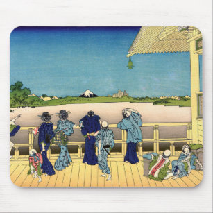Katsushika Hokusai - Saal Sazai, Temple 500 Rakan Mousepad