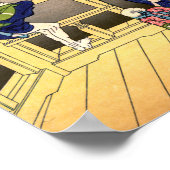 Katsushika Hokusai - Saal Sazai, Temple 500 Rakan Poster (Ecke)