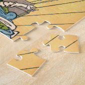 Katsushika Hokusai - Saal Sazai, Temple 500 Rakan Puzzle (Seite)