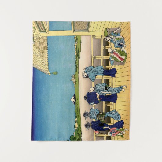 Katsushika Hokusai - Saal Sazai, Temple 500 Rakan Wandteppich (Vorderseite)