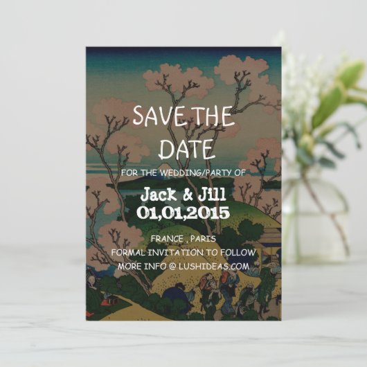 Katsushika Hokusai Save The Date (Stehend Vorderseite)