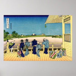 Katsushika Hokusai - Sazaï-Saal, Tempel 500 Rakan Poster