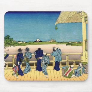 Katsushika Hokusai - Sazaido, Tempel 500 Rakan Mousepad