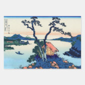 Katsushika Hokusai - Suwa-See in der Provinz Shina Geschenkpapier Set (Vorderseite 3)
