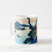 Katsushika Hokusai - Suwa-See in der Provinz Shina Kaffeetasse (Vorderseite Links)