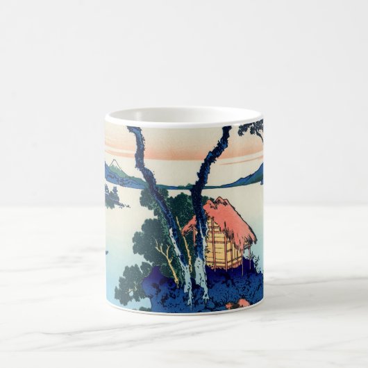 Katsushika Hokusai - Suwa-See in der Provinz Shina Kaffeetasse (Mittel)