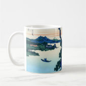 Katsushika Hokusai - Suwa-See in der Provinz Shina Kaffeetasse (Links)