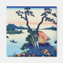 Katsushika Hokusai - Suwa-See in der Provinz Shina Magnet