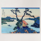 Katsushika Hokusai - Suwa-See in der Provinz Shina Puzzle (Horizontal)