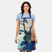 Katsushika Hokusai - Suwa-See in der Provinz Shina Schürze (Getragen)