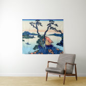 Katsushika Hokusai - Suwa-See in der Provinz Shina Wandteppich (Beispiel (Horizontal))