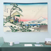 Katsushika Hokusai - Teehaus bei Koishikawa Banner (Messe)