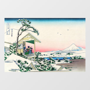 Katsushika Hokusai - Teehaus bei Koishikawa Fensteraufkleber