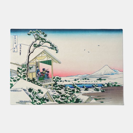 Katsushika Hokusai - Teehaus bei Koishikawa Fußmatte (Vorderseite)