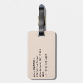 Katsushika Hokusai - Teehaus bei Koishikawa Gepäckanhänger (Rückseite vertikal)