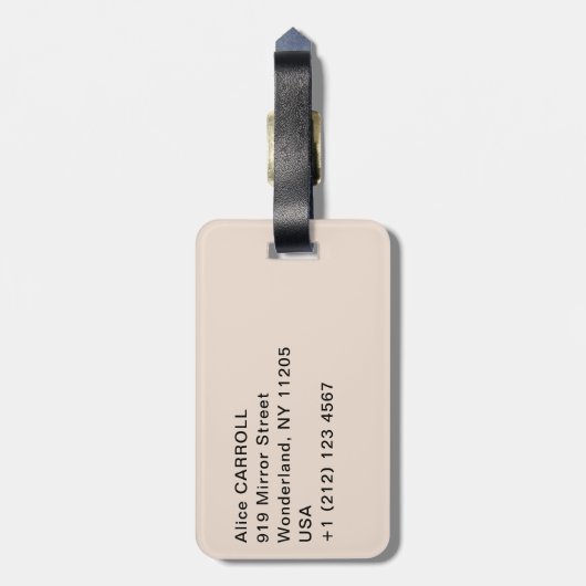 Katsushika Hokusai - Teehaus bei Koishikawa Gepäckanhänger (Rückseite vertikal)