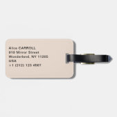 Katsushika Hokusai - Teehaus bei Koishikawa Gepäckanhänger (Rückseite horizontal)