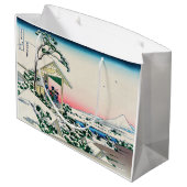 Katsushika Hokusai - Teehaus bei Koishikawa Große Geschenktüte (Rückseite Schrägansicht)