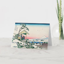 Katsushika Hokusai - Teehaus bei Koishikawa