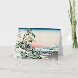 Katsushika Hokusai - Teehaus bei Koishikawa Karte